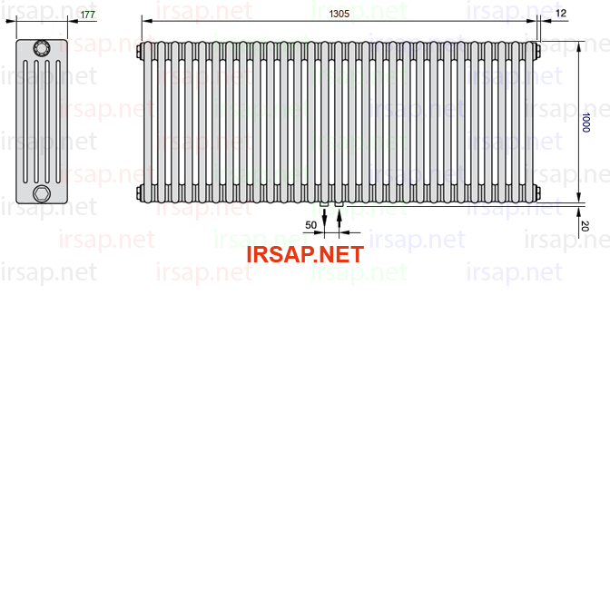 Радиатор IRSAP Tesi 51000/29 T50 CL 01